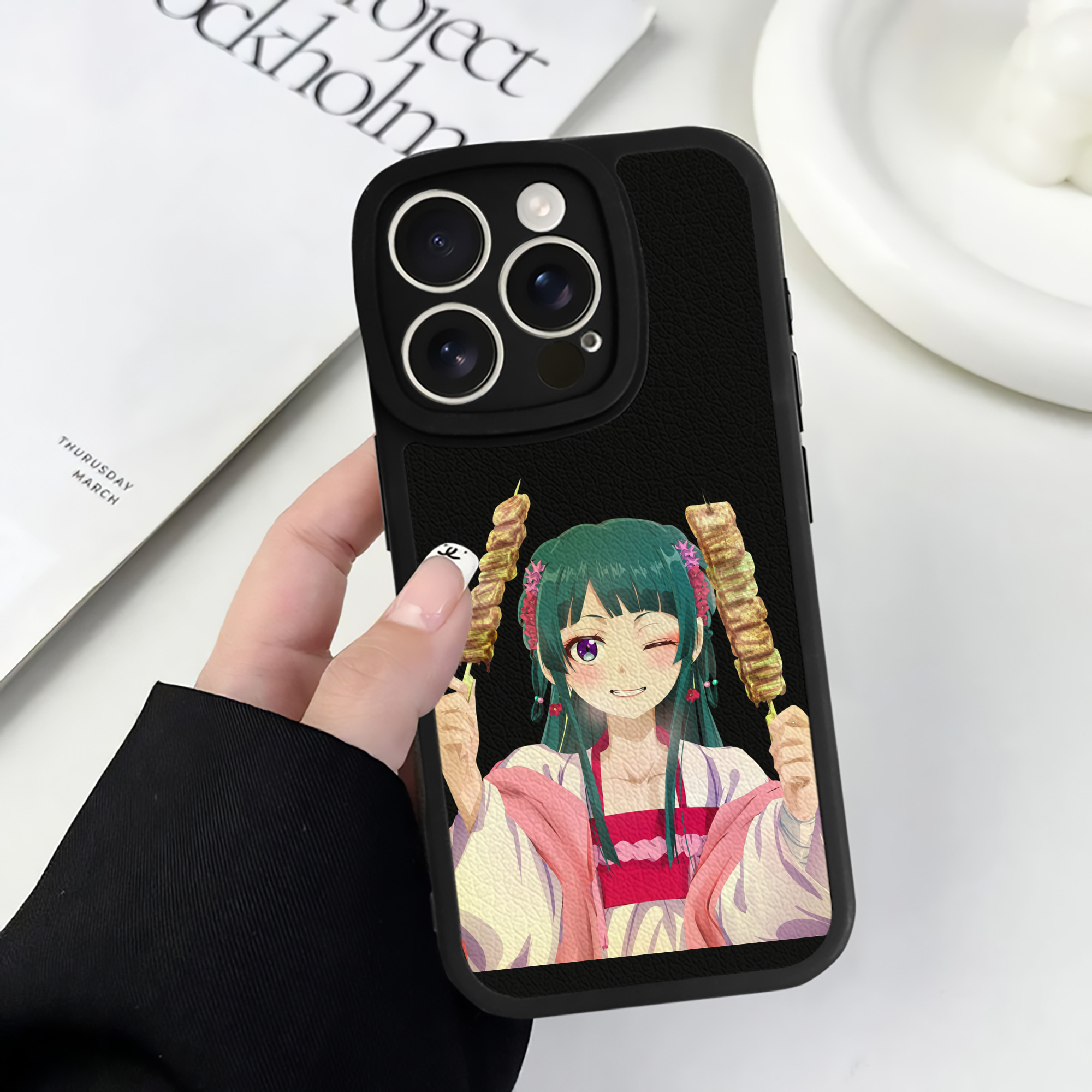 薬屋のひとりごと The Apothecary Diaries 【iPhone 16シリーズ対応】シリコンスマホケース（レザー調） 材質：シリコン